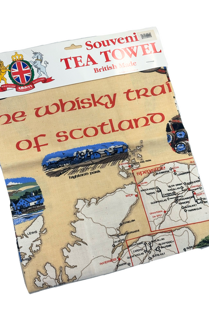British made souvenir tea towel NWT