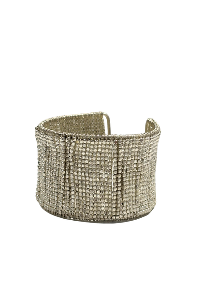 Y2K beaded wide arm cuff