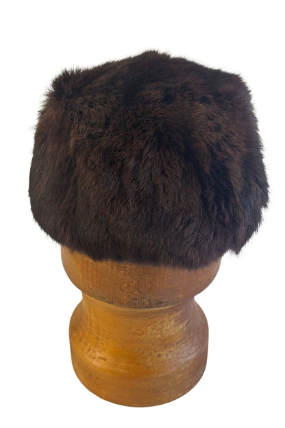 Genuine fur beanie