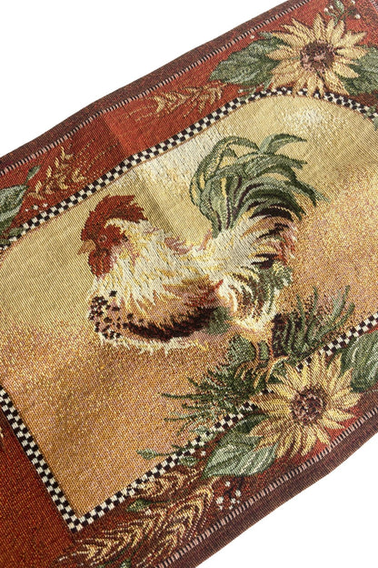 Rooster woven placemat