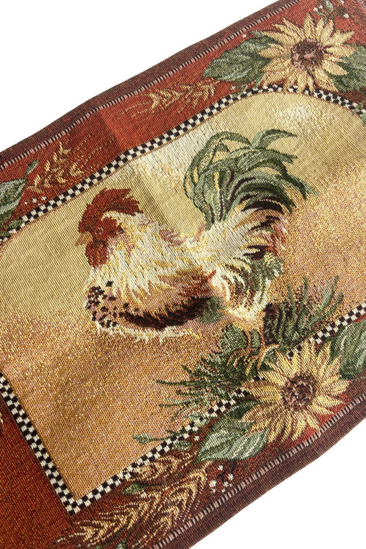 Rooster woven placemat