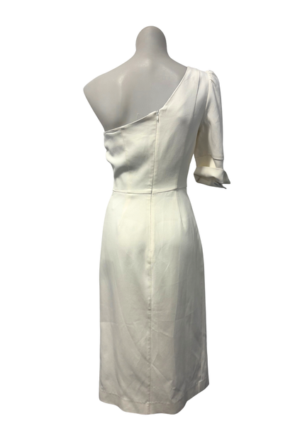 Sofia Irina white one shoulder dress