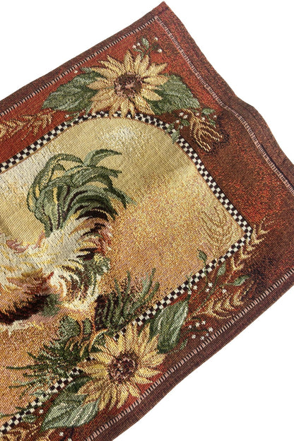 Rooster woven placemat