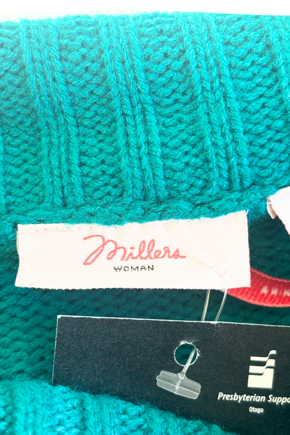 Millers Green turtleneck knit Jumper, L
