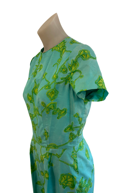 Vintage jumpsuit + scarf, S