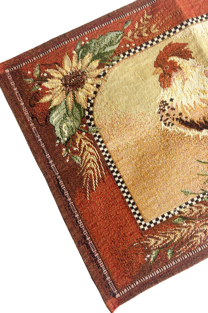 Rooster woven placemat