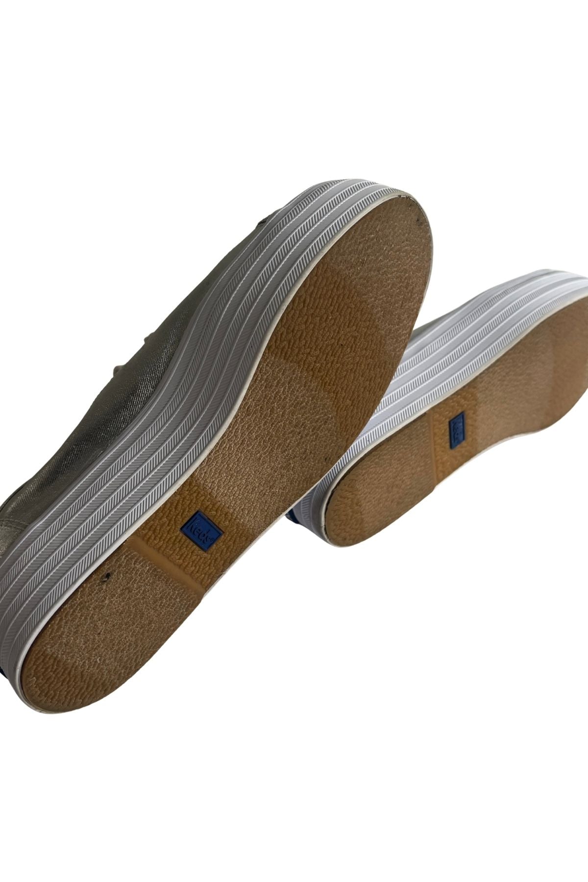 Silver platform Keds, 39
