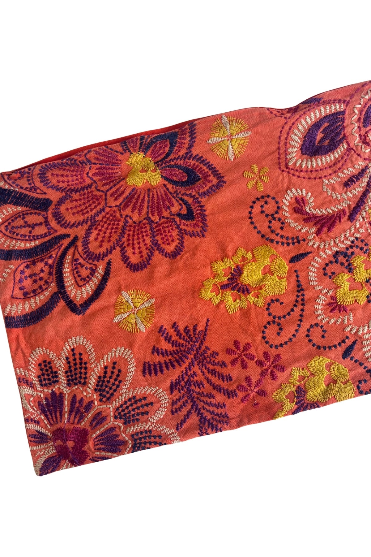 Keiko floral embroidered decorative pillowcase