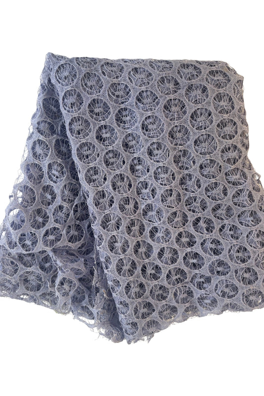 Vintage lavender circular lace fabric