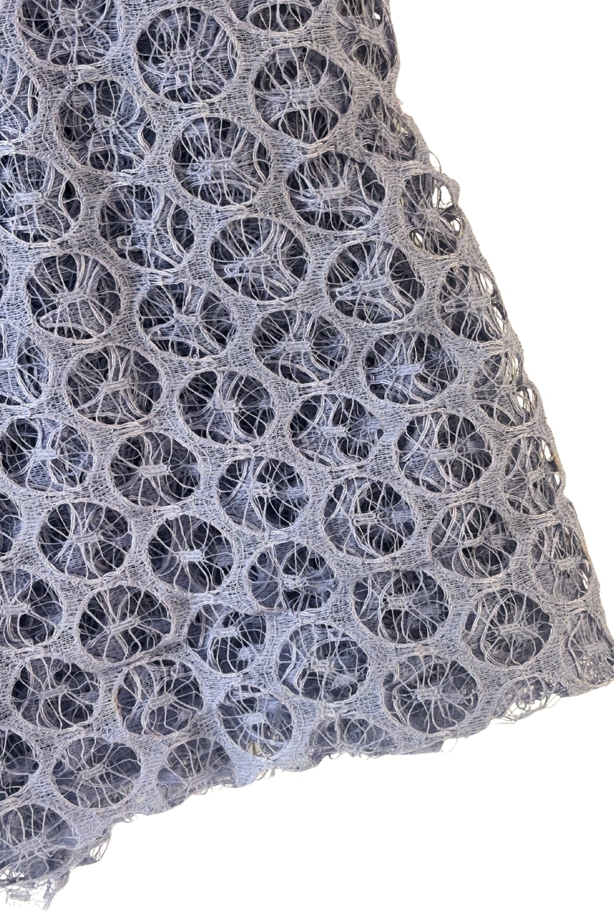 Vintage lavender circular lace fabric