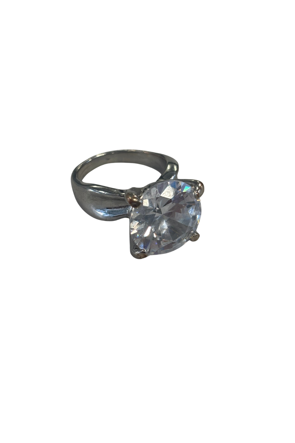Blingy cubic zirconium ring