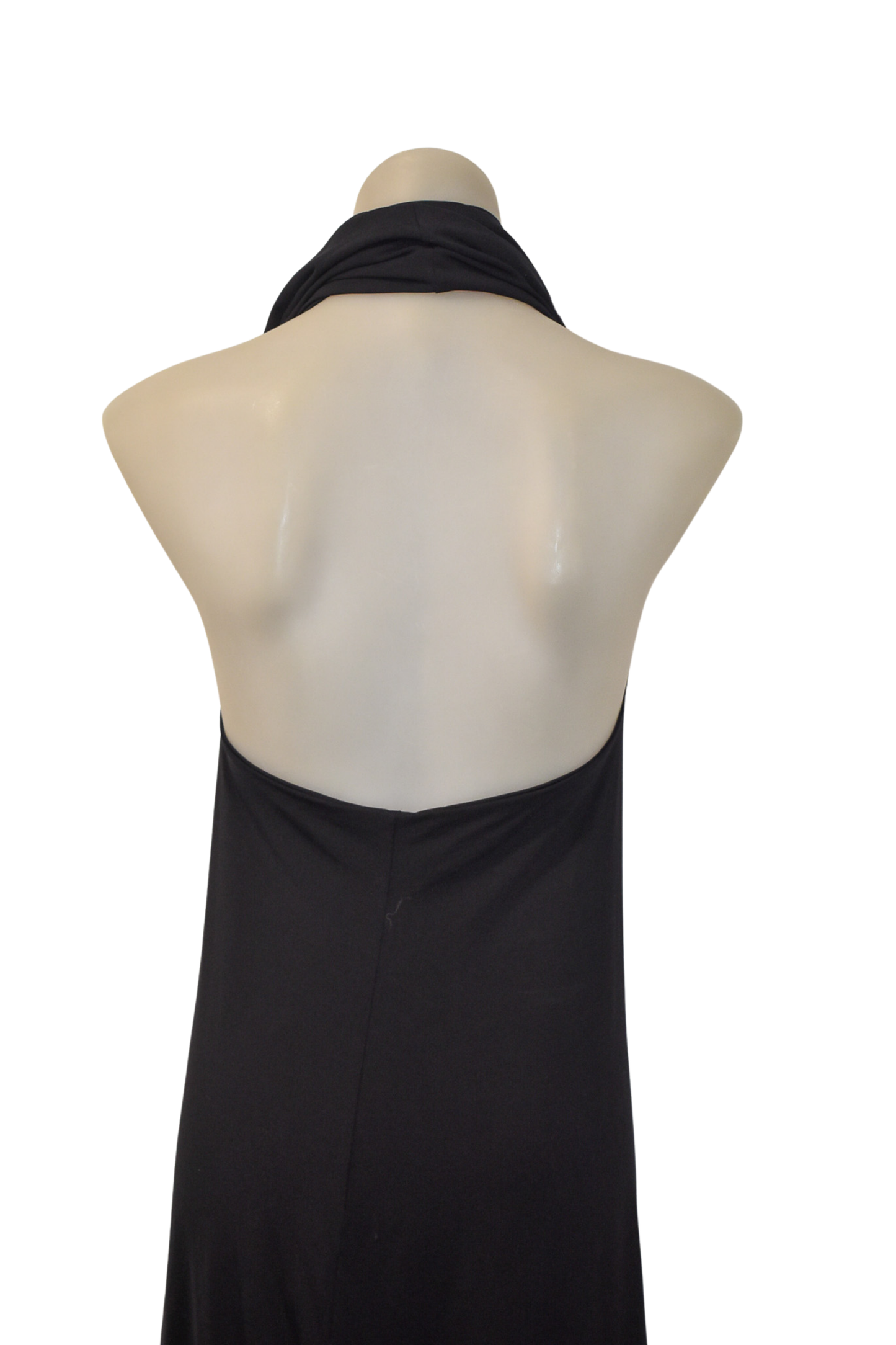 Ricochet NZ made little black halter neck dress, 8