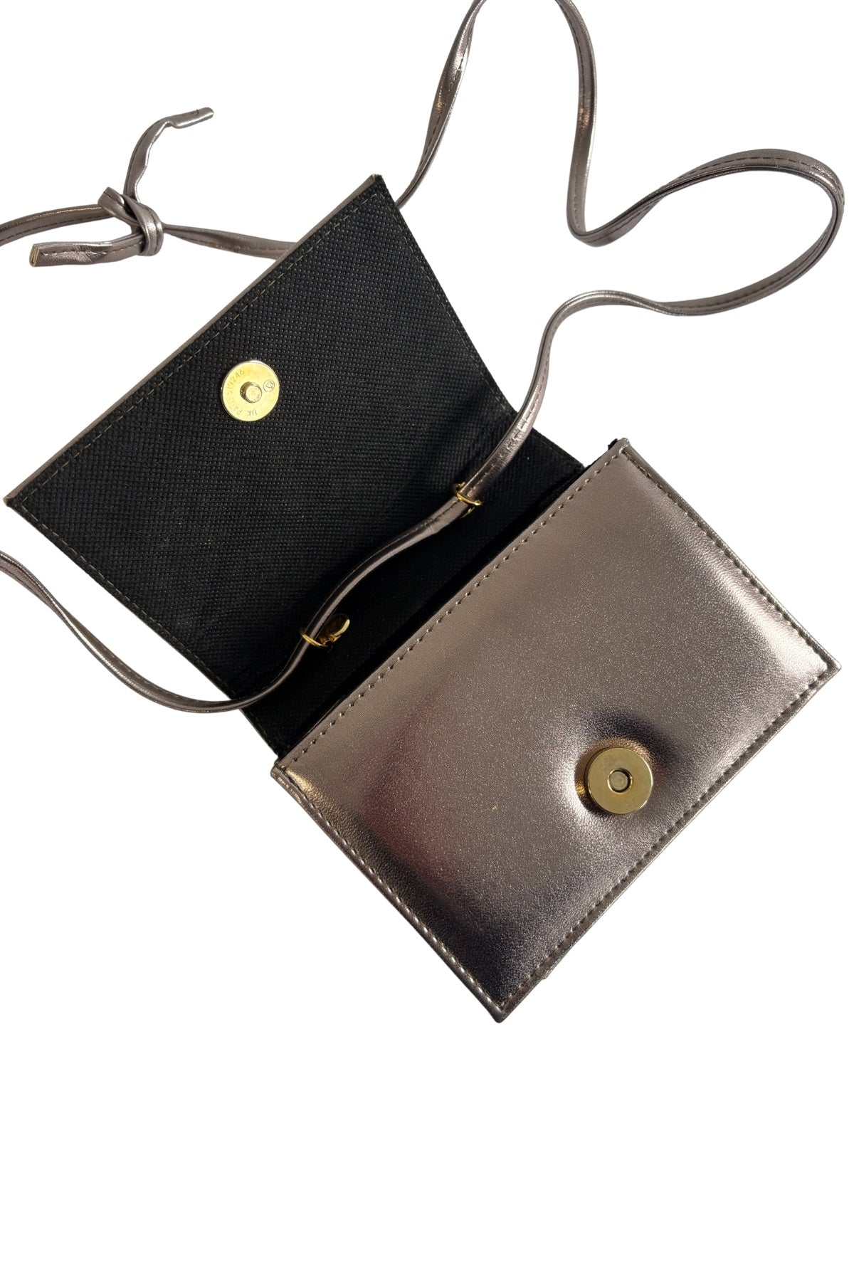 Metallic small cross body bag