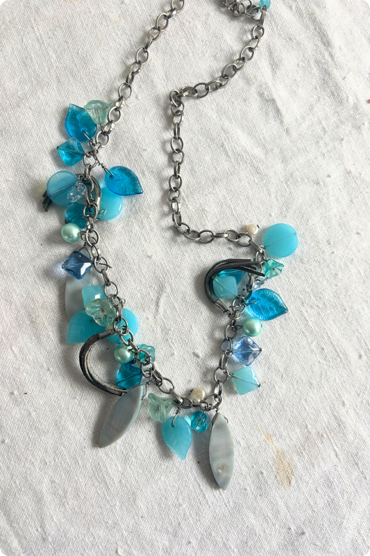 Funky chain beaded necklace