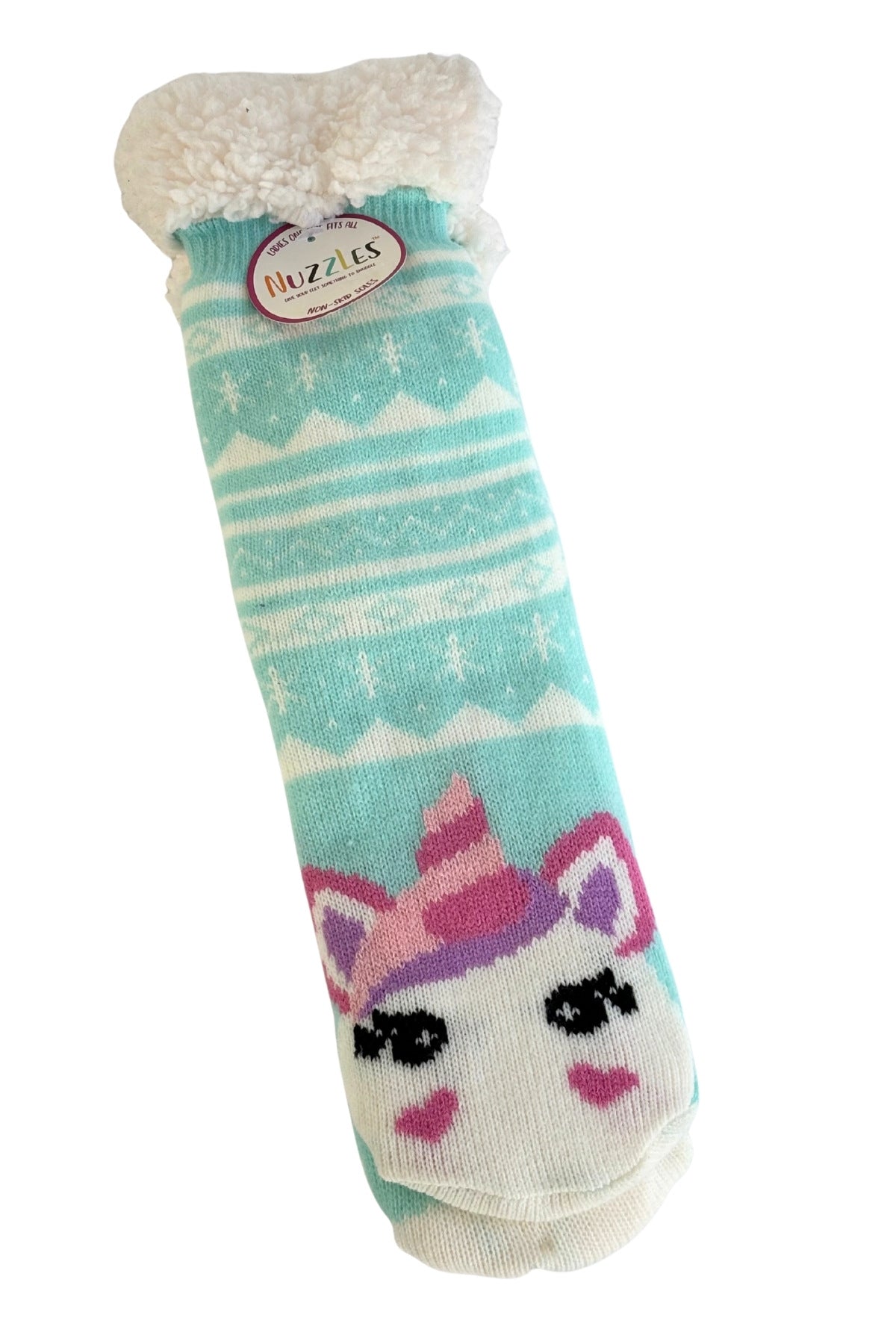 Nuzzles fluffy unicorn socks
