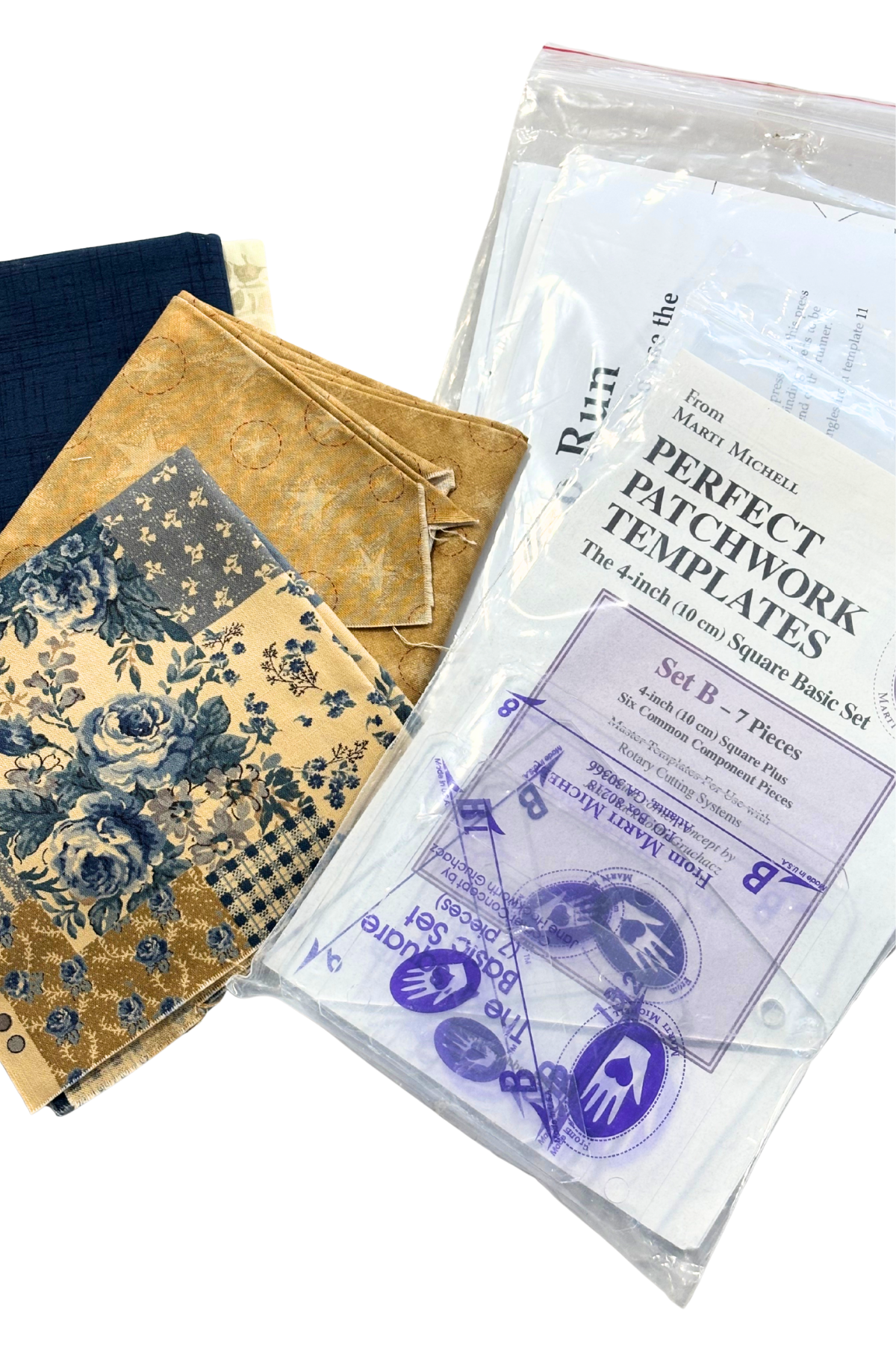 Grandmothers garden patchwork + quilt Ohio Run kit