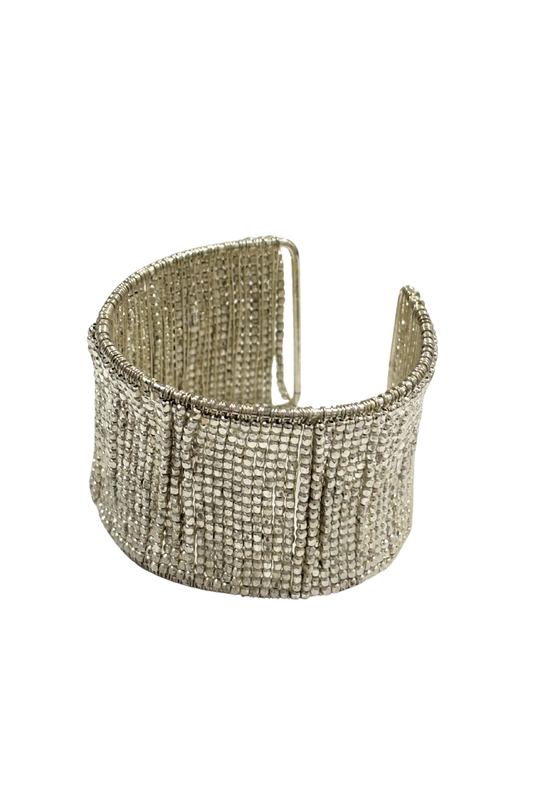 Y2K beaded wide arm cuff