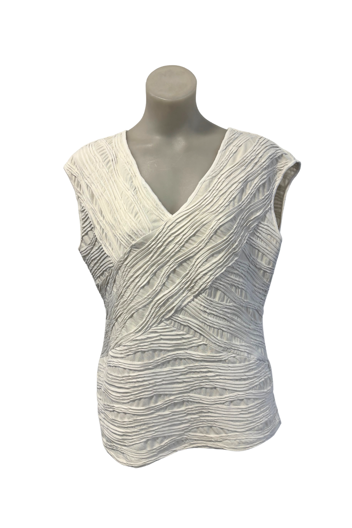 WADOS( textured v-neck vest top, L