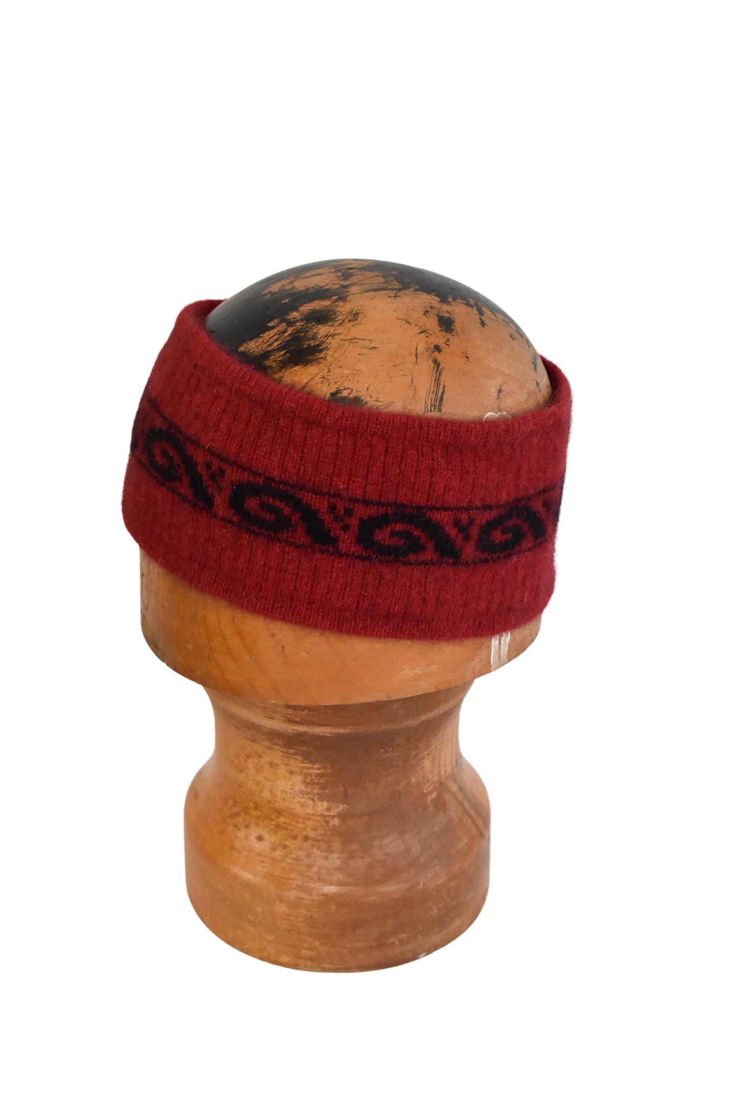 Red possum merino headband