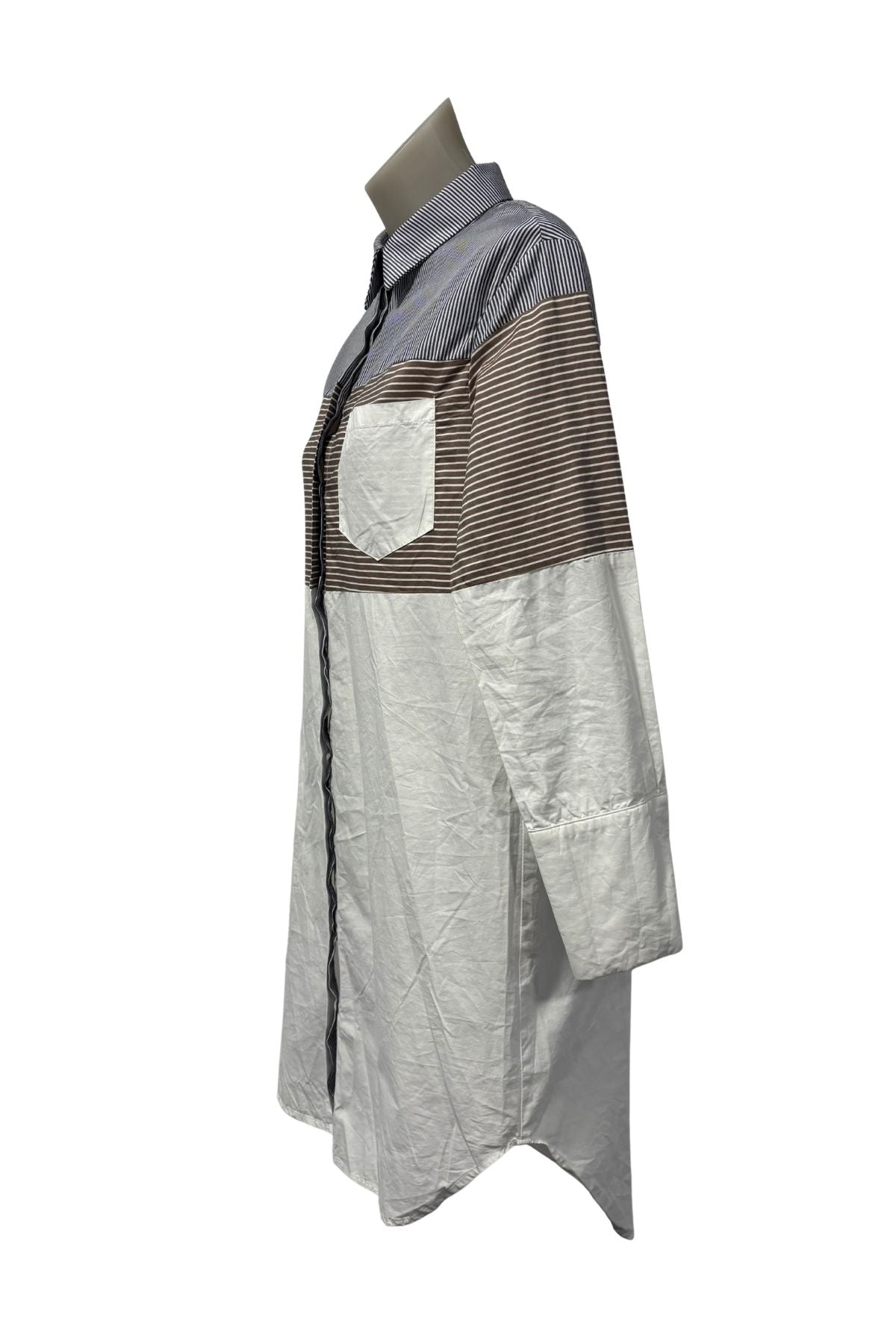 Finoa striped shirt dress, M