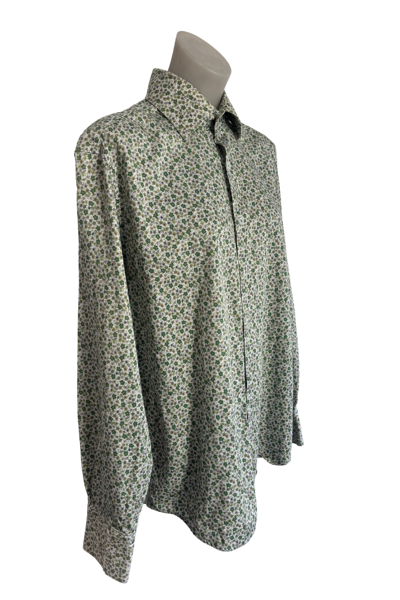 Nicholas Jermyn floral fitted shirt, 42cm chest
