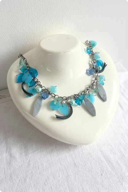 Funky chain beaded necklace