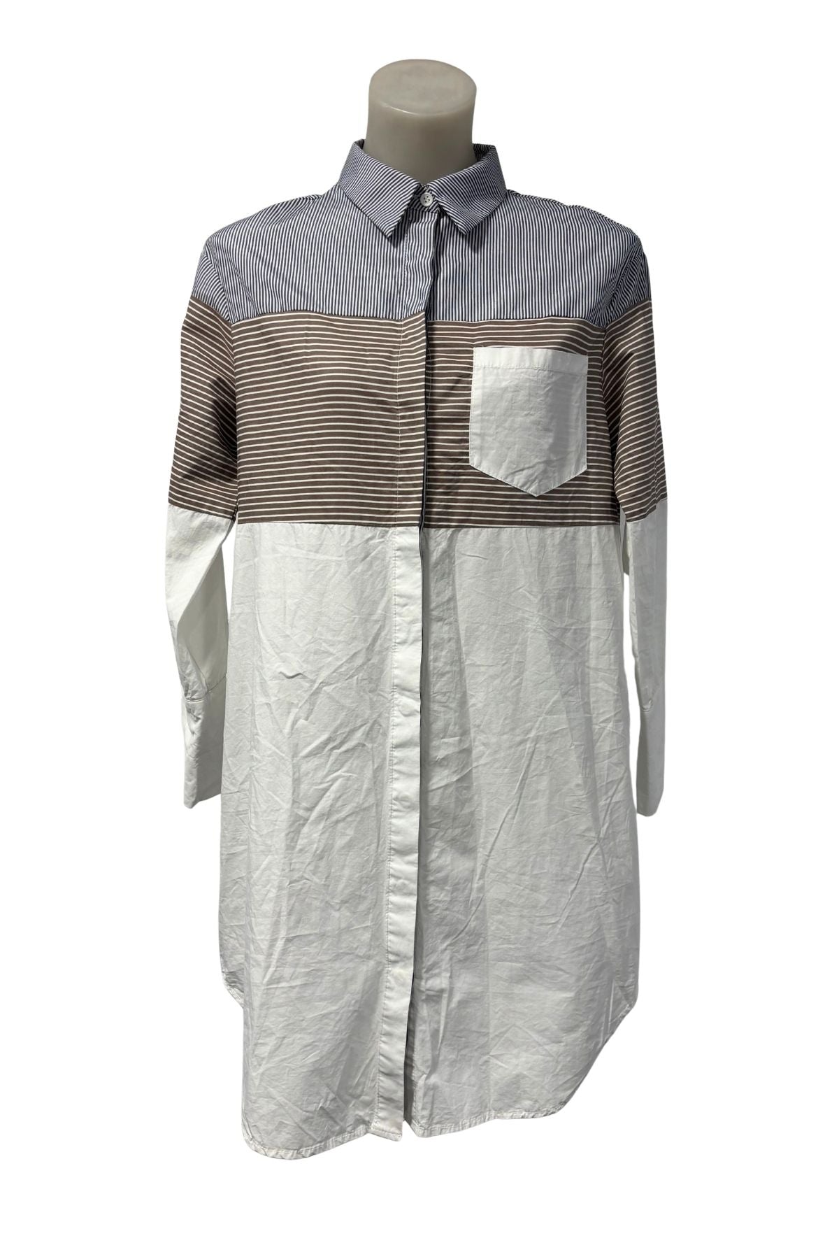 Finoa striped shirt dress, M