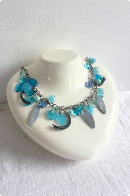 Funky chain beaded necklace