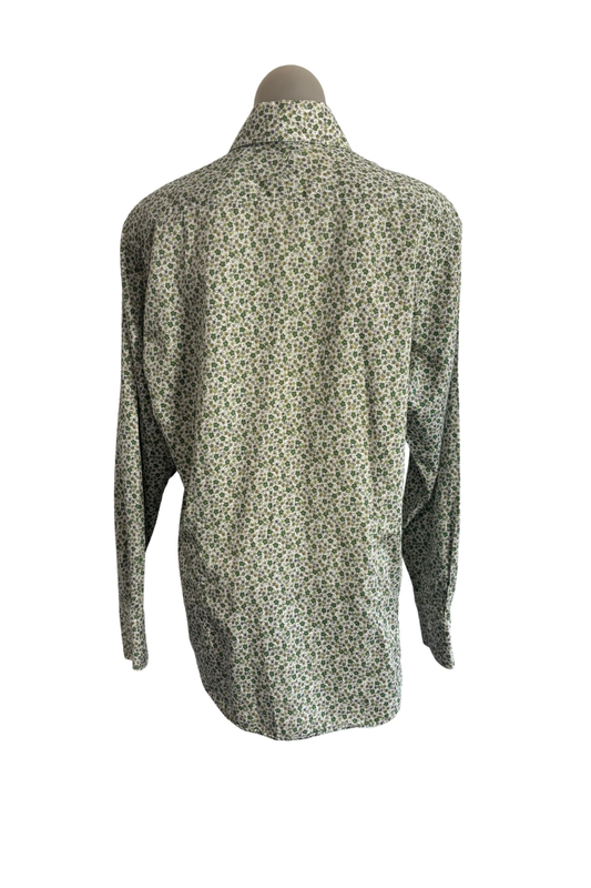 Nicholas Jermyn floral fitted shirt, 42cm chest