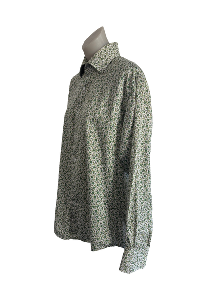 Nicholas Jermyn floral fitted shirt, 42cm chest