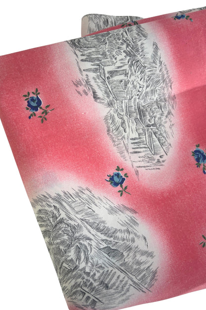 Vintage floral fabric