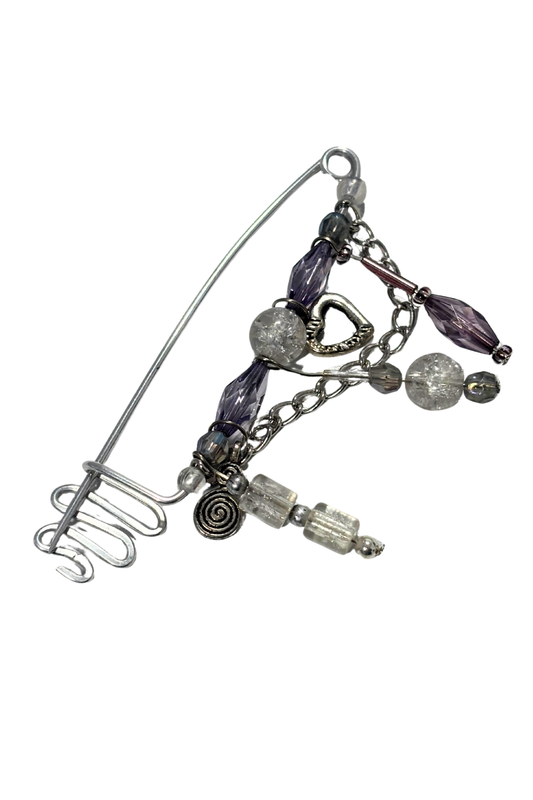 Large dangly charm pin
