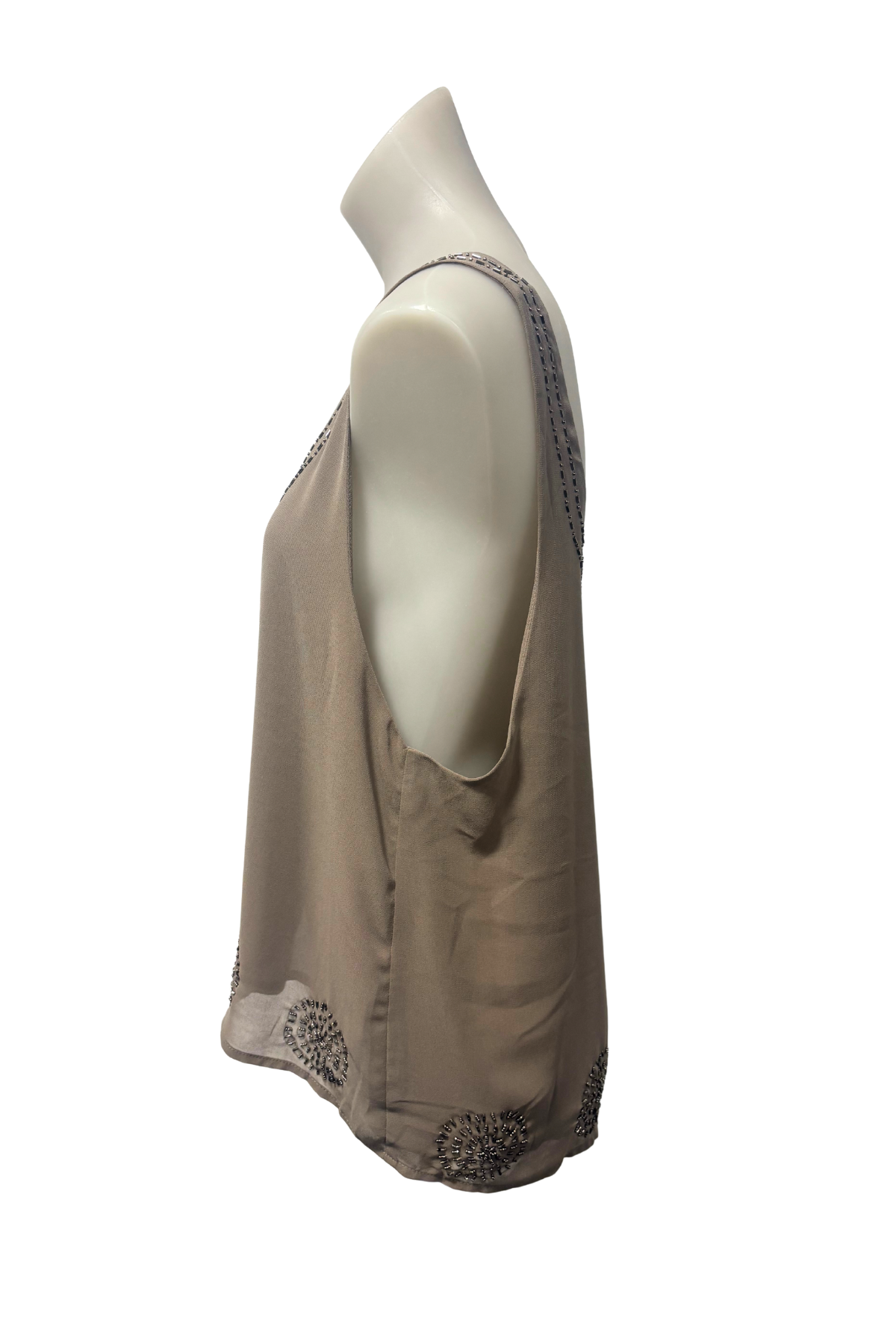 Fate brown beaded tank top, 12