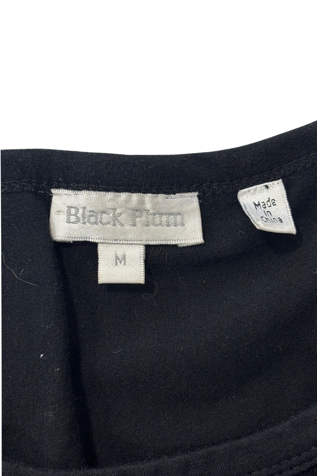 Black Plum screen printed blouse, M