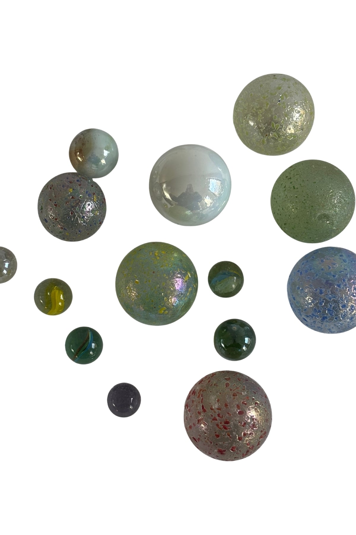 Retro various size marbles bundle