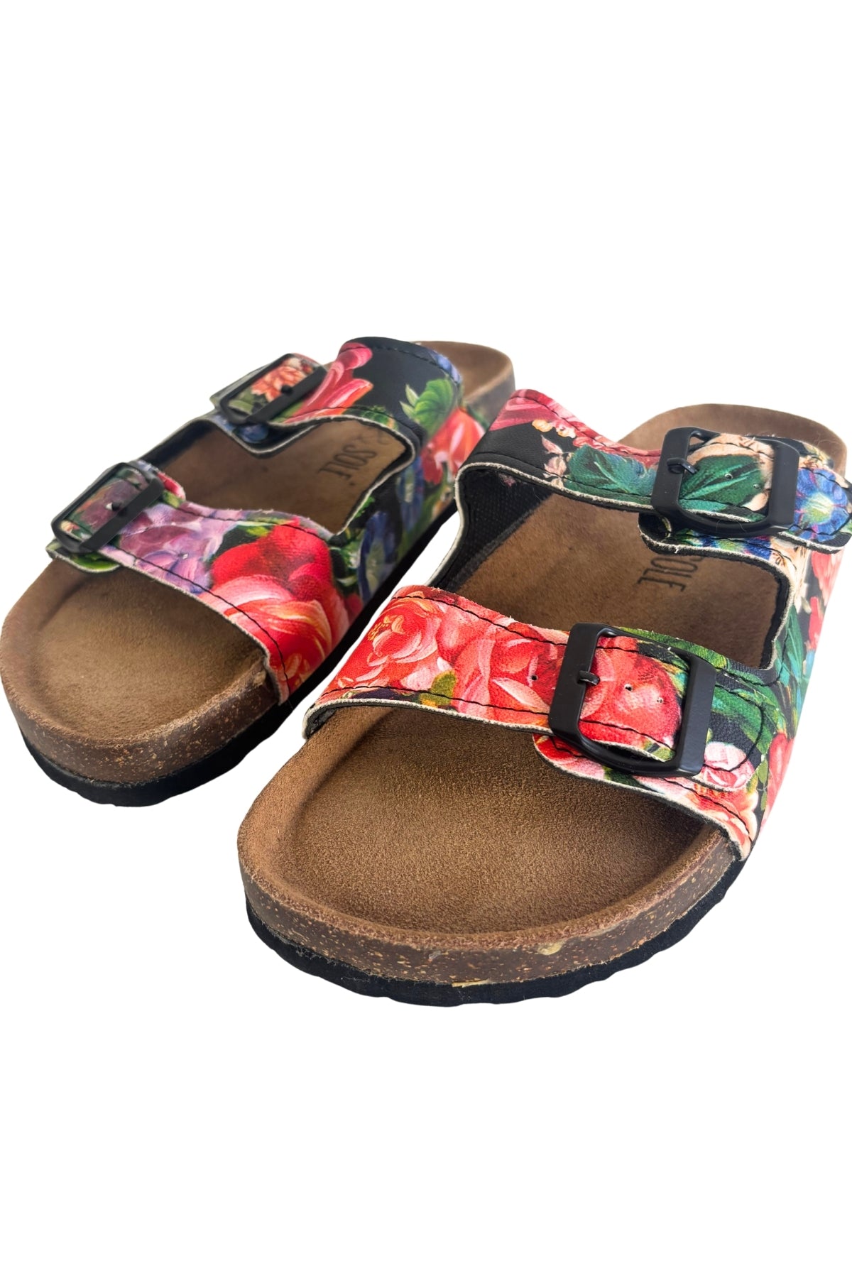 Life & Sole floral slide sandals, 5