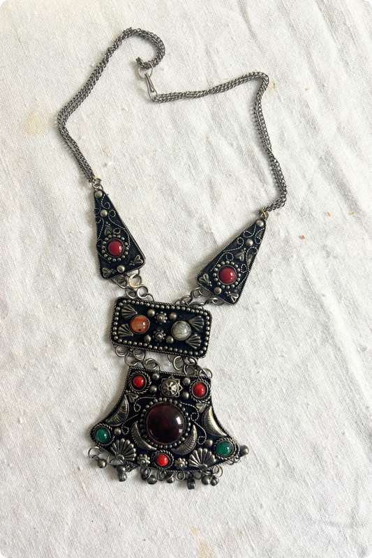 Jingling statement necklace