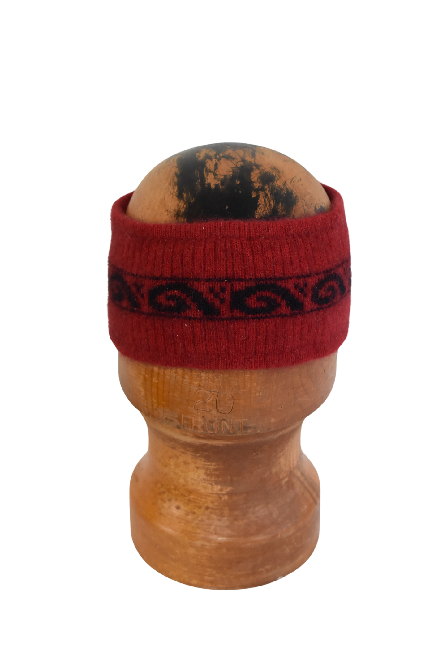 Red possum merino headband