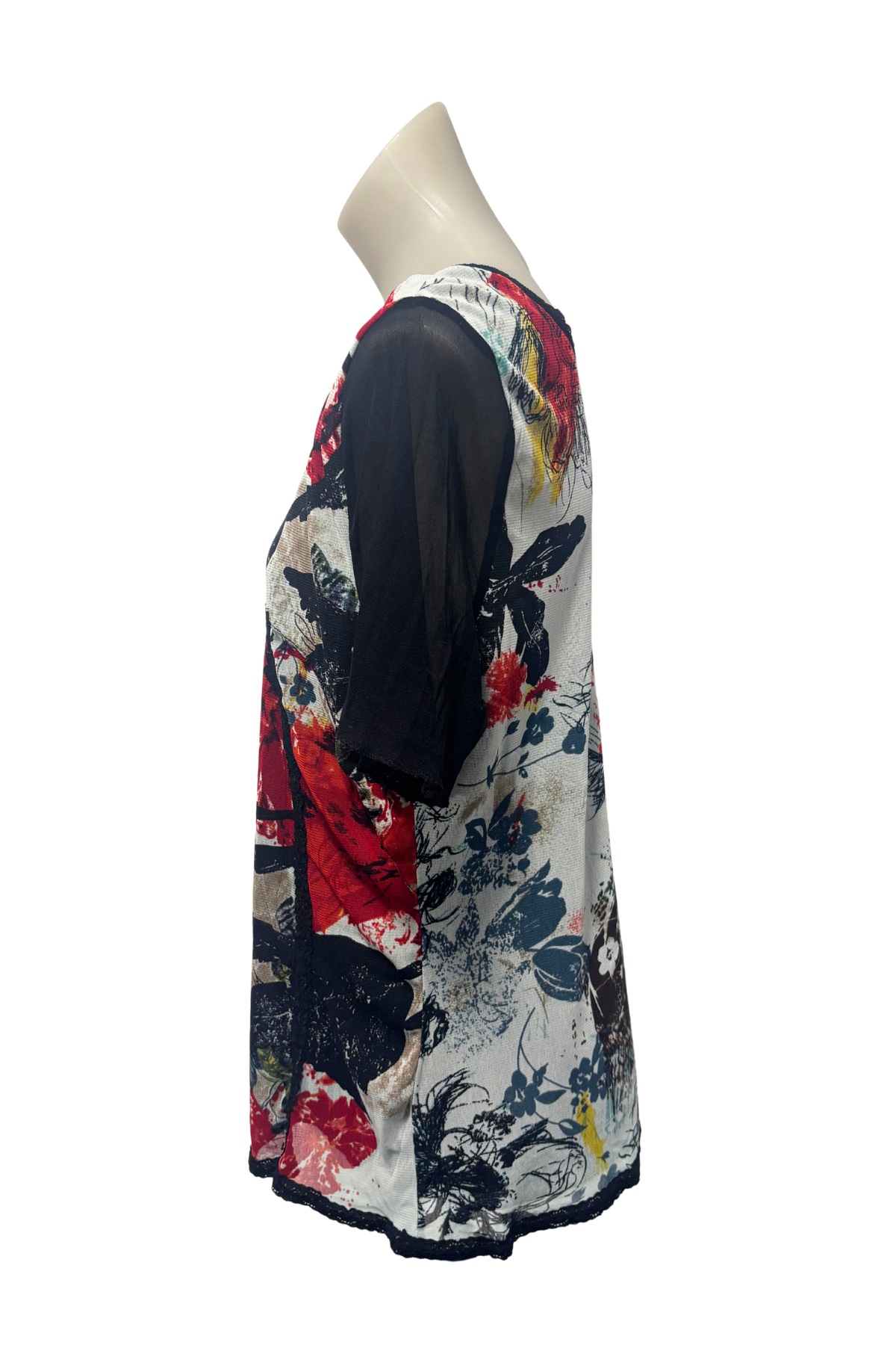 Caroline Collection mesh lace blouse, 20