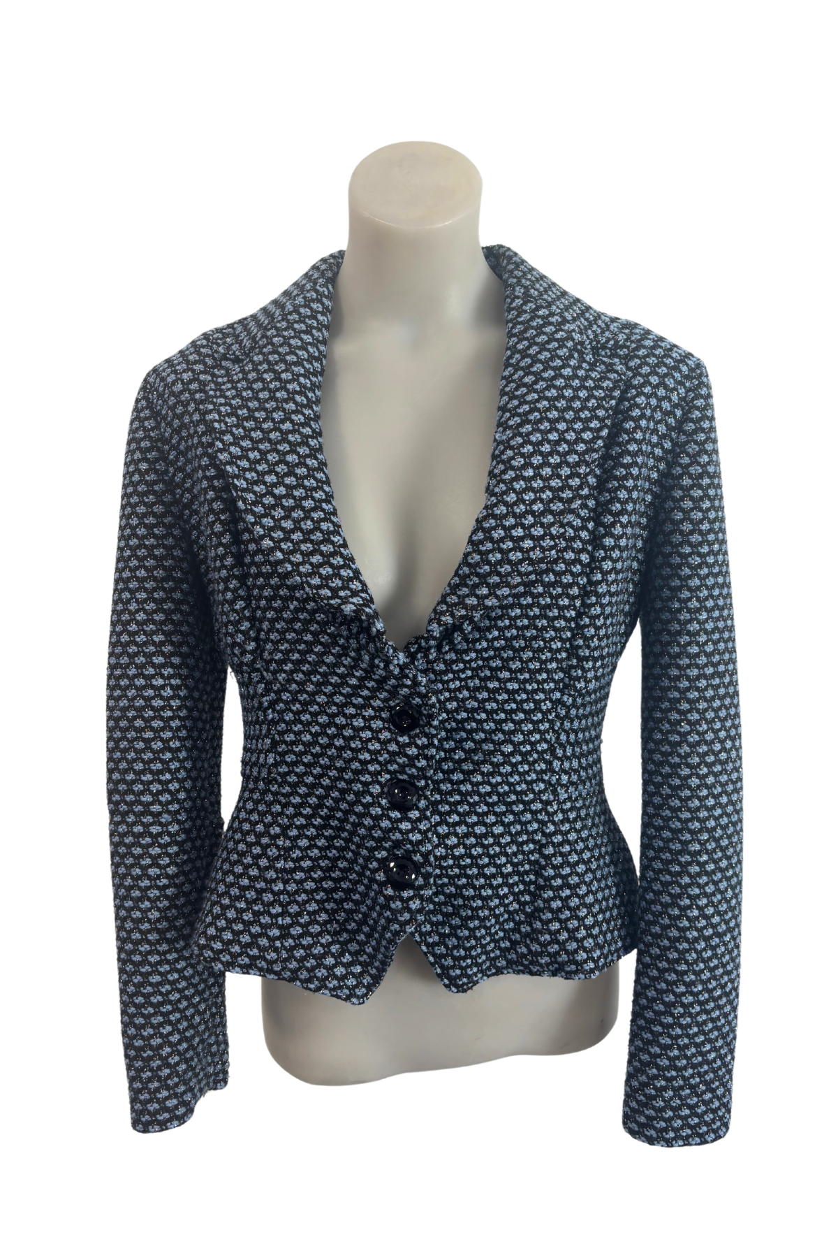 Sparkly Cropped Blazer, S