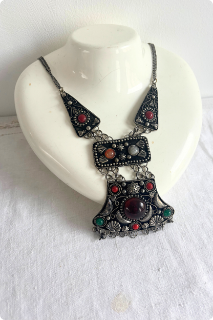 Jingling statement necklace