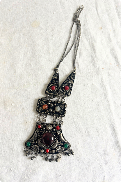 Jingling statement necklace