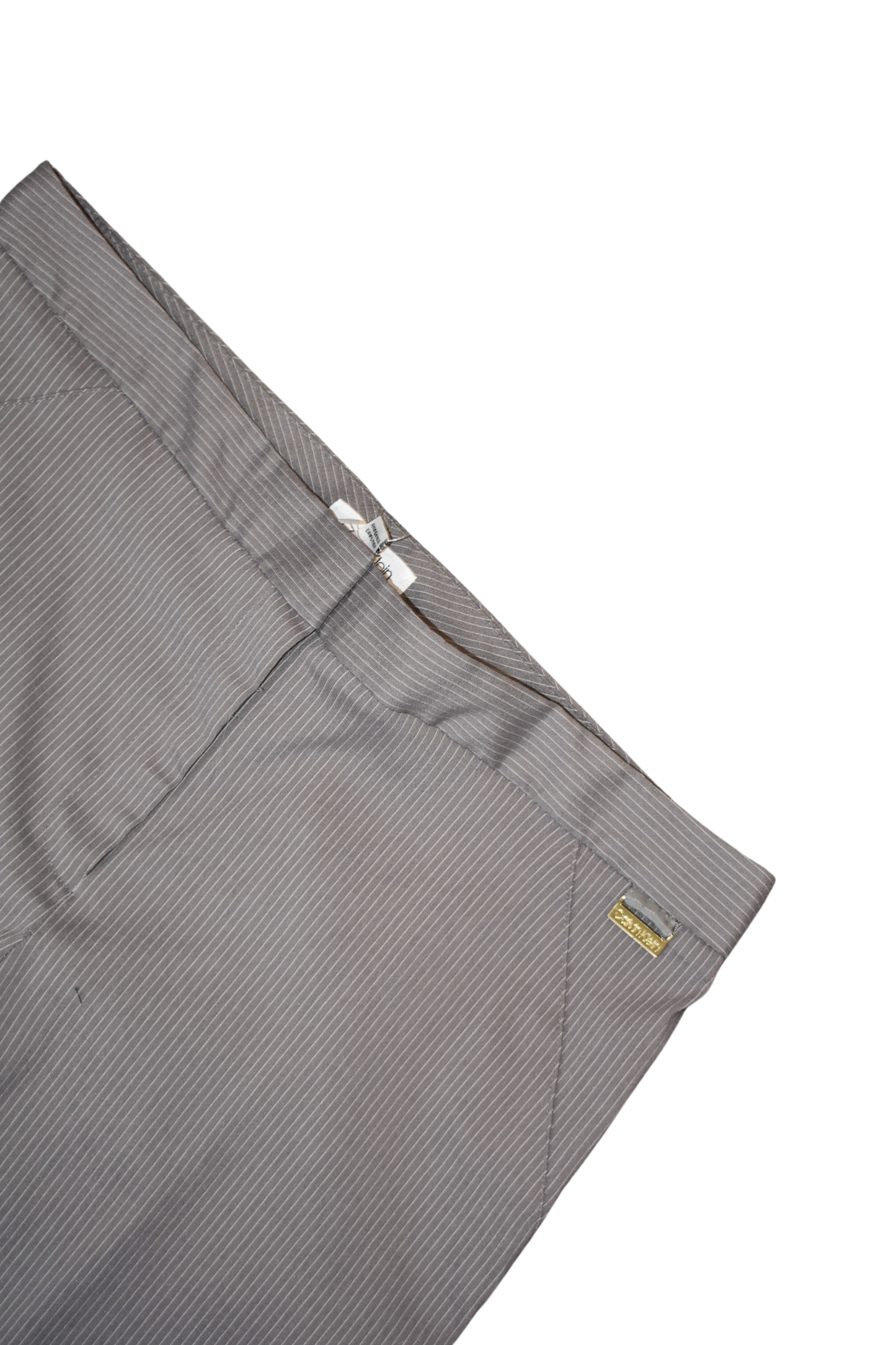 Calvin Klein grey pinstripe trousers, 14 NWT