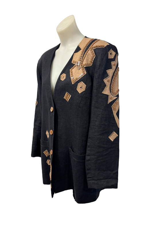 I.B. Diffusion linen blazer, 12