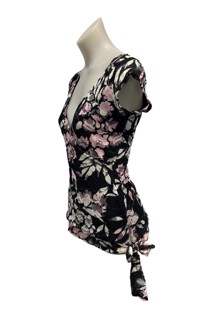 Vintage NZ made Pagani lace floral top, 8