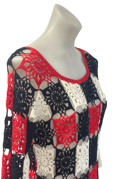 Handmade crochet dress, S