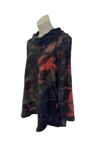 Mesmerise autumn leaves turtleneck, S