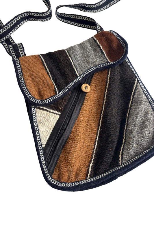 Fabric cross body bag