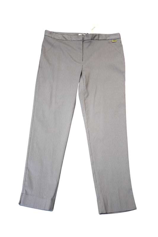 Calvin Klein grey pinstripe trousers, 14 NWT
