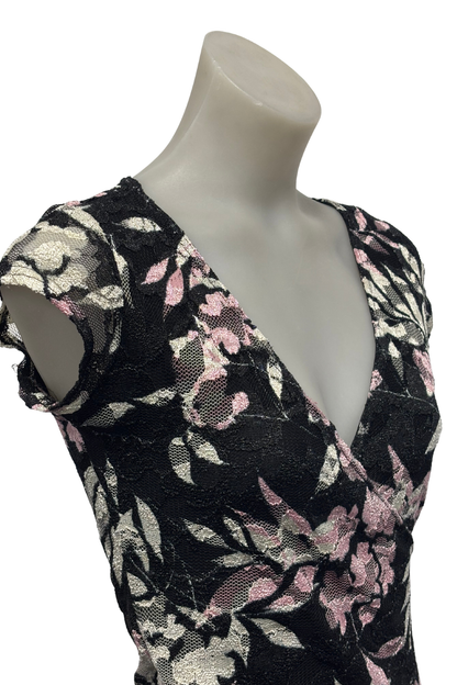 Vintage NZ made Pagani lace floral top, 8